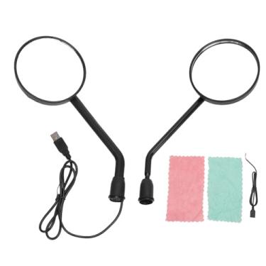 Imagem de Fabater Espelhos Retrovisores para Motocicleta Dashcam, Espelho Lateral para Motocicleta HD 1080P Com Lente Grande Angular de 140 ° Anti-vibração, Compatível Com Bicicleta de Rua ATV