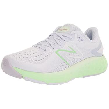 Imagem de New Balance Fresh Foam Evoz V1 Tênis de corrida feminino, Cinza/mola vibrante, 6.5 Wide