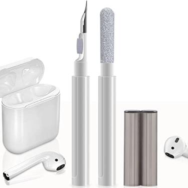 Imagem de Cleaning Pen for Airpods, [3-in-1] ELECGO Multi-Function Cleaner Kit Cleaning Pen with Soft Brush Flocking Sponge, Cleaning Tools for Bluetooth Earphones Case, Phone, Laptop, Lego