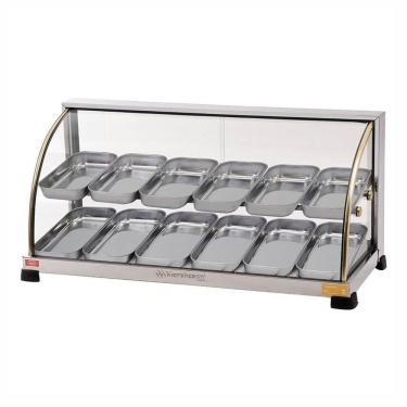 Imagem de Estufa Para Salgados 12 Bandejas Dupla Linha Ouro Marchesoni