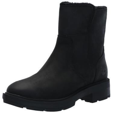 Imagem de Timberland Brimfield Bota feminina moderna com forro quente, Grão integral preto, 6 Wide