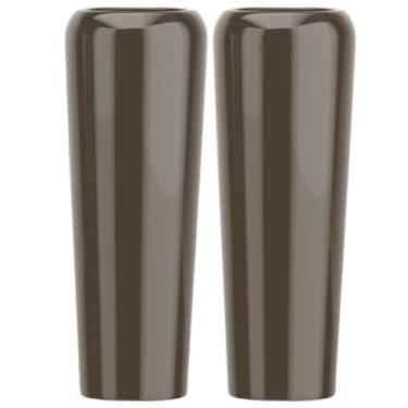 Imagem de Kit 2 Vasos Fibra De Vidro 80cm Florida M Decorativo Vietnamita (Bronze)