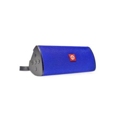 Imagem de Caixa de som bluetooth sd fm usb multimidia azul cs-m33bt - Exbom