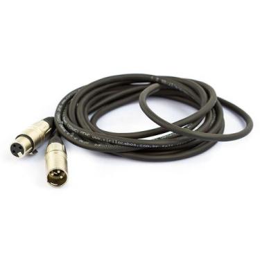 Imagem de Cabo de Microfone Balanceado XLR Macho Para XLR Femea Santo Angelo - 1