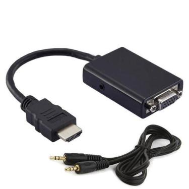 Imagem de Cabo conversor hdmi macho para vga femea audio - EMPIRE