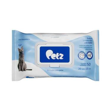 Imagem de Toalha Umedecida Petz para Gatos 50 Unidades - 1 Unidade