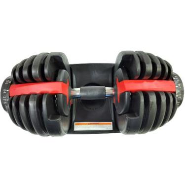 Imagem de Halter Regulável 24kg Dumbbell Anilha Ajustável Dumbell Drum - OCCY