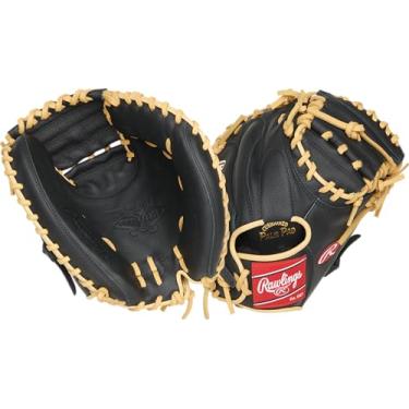 Imagem de Luva de beisebol juvenil Rawlings PRO Lite Series Adley Rutschman Luva sem dedo para receptores, 81 cm, arremesso de mão direita, 1 unidade, membrana sólida – preta