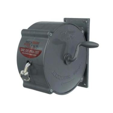 Imagem de Varal Trevisan Retrátil Recolhível De Parede Seca Fácil 30m Grafitte, 