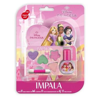 Imagem de Kit Esmalte E Maquiagem Infantil Impala Princesas