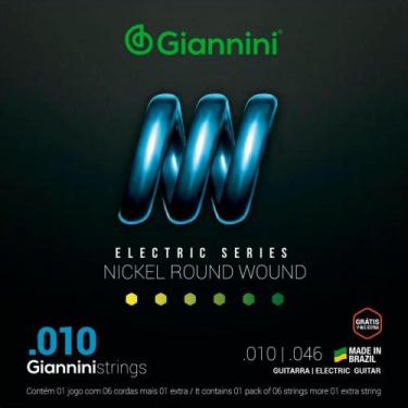 Imagem de Encordoamento guitarra giannini geegst.10 niquel, Cores