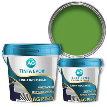 Imagem de Tinta Epoxi Industrial Verde Amarelo AG - RAL6018 - Resinas ag, 6KG