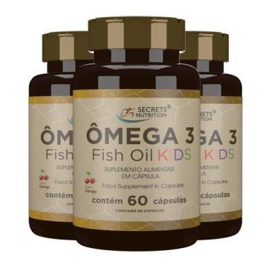 Imagem de Ômega 3 Epa Dha Fish Oil Kids sabor Cereja 180 cápsulas mastigaveis - 