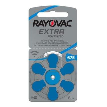 Imagem de Bateria Pilha Auditiva Rayovac Tamanho 675 Com 6 Unidades