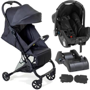 Imagem de Carrinho de Bebe com Bebe Conforto e Base Galzerano Bali Preto