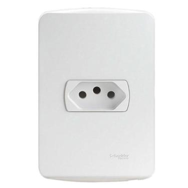 Imagem de Tomada 4X2 10A Branca Miluz Schneider, Branco