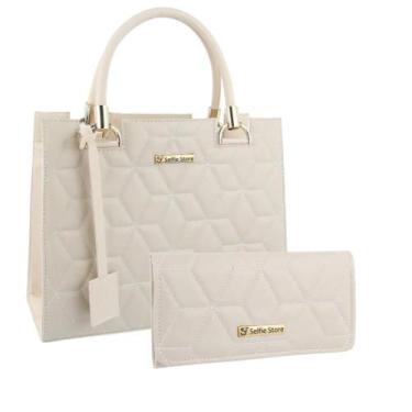 Imagem de Bolsa Feminina Transversal Tote Moda Casual + Carteira Kit - Selfie St