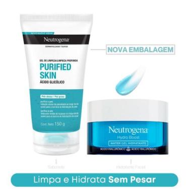 Imagem de Kit Sabonete Sabonete Purified Skin 150g + Hydro Boost Neutrogena 50g