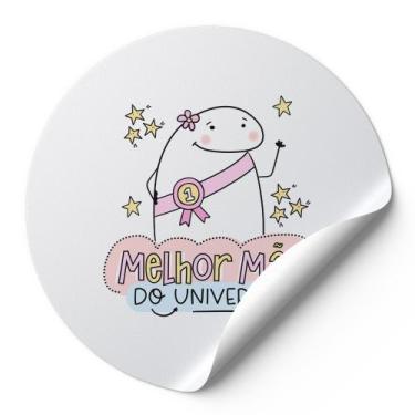 Imagem de Etiquetas Adesivos Redondos Meme Bentô Dias Das Mães Melhor Mãe Do Uni
