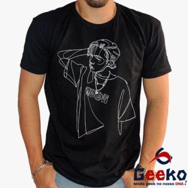 Imagem de Camiseta J-Hope 100% Algodão BTS K-pop Geeko, Preto gola careca, P