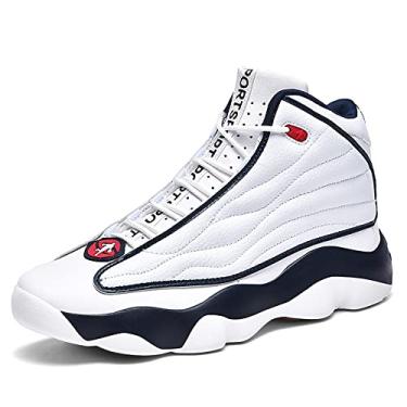 Imagem de Caouduo Sapatos casuais tênis de corrida tênis de caminhada tênis de basquete sapatos masculinos sapatos de competição sapatos para uso ao ar livre esportes de verão, Branco, 42