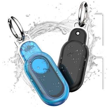 Imagem de Wacanc Pacote com 2 Capas Protetoras à Prova D'água para Samsung Galaxy SmartTag2, Com Suporte de Chaveiro para Bagagem, Chaves, Animais de Estimação