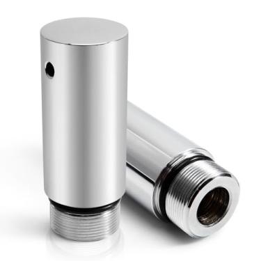 Imagem de Eumti Kit de extensão de tubo de garfo de 39 mm cromado compatível com Harley Davidson Sportster 883 1200 XL Dyna Glide & FXR