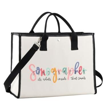 Imagem de JNIAP Bolsa de maquiagem ultrassonografista presentes ultrassom tecnologia presente radiologista zíper radiologia estudante graduação presente, Bolsa ultrassonografista, Ajuste