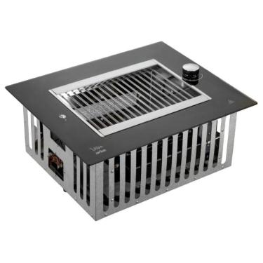 Imagem de Churrasqueira A Gás GN De Embutir Acendimento Elétrico Grelha Carnes E Legumes Vetro Arke