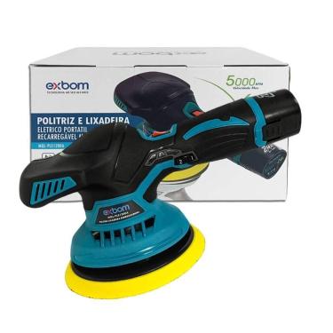 Imagem de Lixadeira Politriz Automotiva Com Acessorios 24v Recarregavel Maquina De Polir Carros Profissional