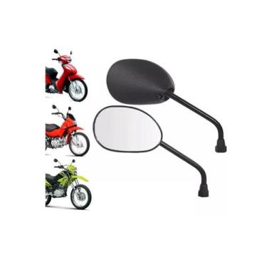 Imagem de Par Retrovisor Espelho Moto Honda Biz 125 110 100 Bros 150 Bros 160 Ro