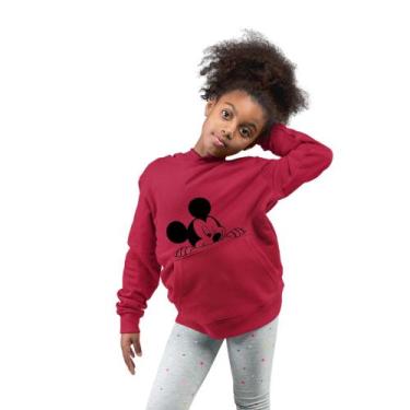 Imagem de Moletom Infantil Blusa De Frio Peluciado Premium Mickey - Lauhe Oficia
