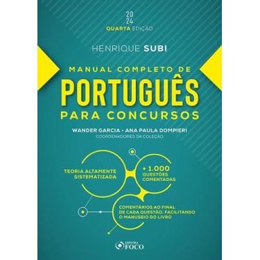 Imagem de Livro - Manual Completo de Português para Concursos - 4ª Ed - 2024