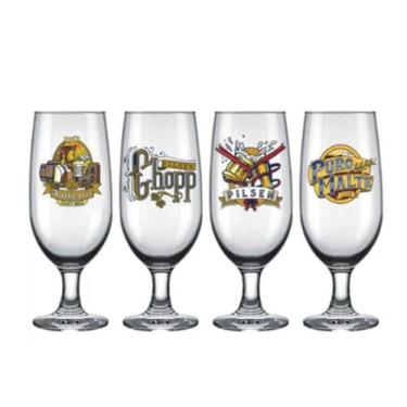 Imagem de Jogo 4 Taças De Cerveja Floripa 300 ml com 4 unidade - A.R Variedades 