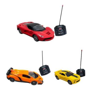 Imagem de Kit Carrinho de Controle Remoto 1:16 Com Luz de Farol e 4 Funções Amar