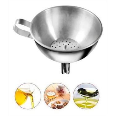 Imagem de Funil com peneira inox (11cm) - KEHOME
