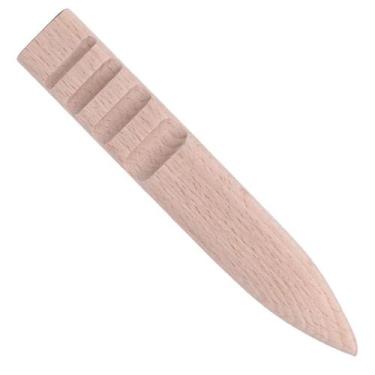 Imagem de Brunidor Ferramenta Madeira Couro Alisador Bordas 4 Vincos. - Evolvere