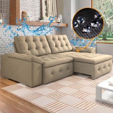 Imagem de Sofá Grande Impermeável Retrátil 4 Lugares Reclinável New Queen 230 Cm