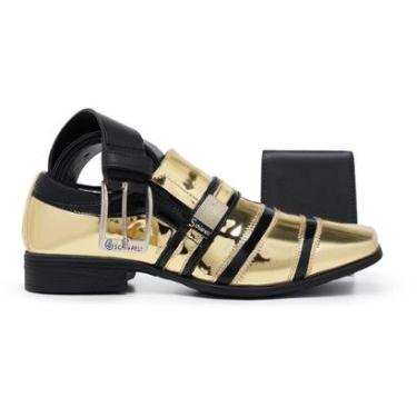 Imagem de Kit Sapato Social Schiareli Esporte Fino Bico Com Fivela Masculino-Masculino