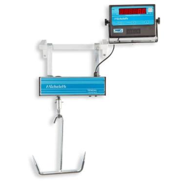 Imagem de Balança Suspensa Eletrônica Micheletti Tendal MIC3 Light ABS 300kg/100g 8x6x28cm Carbono 1 Célula