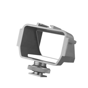 Imagem de NovelGoal Câmera de Plástico Selfie Vlog Flip Up Tela Espelhada 3 Suportes de Sapata Fria Compatível com Sony A6500/6300 Compatível com Fuji XT2/3/20/30