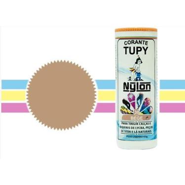 Imagem de 06 Corante Tupy Nylon  para lycra, seda, lã  frasco 45g , Bege