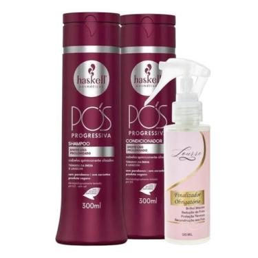 Imagem de Kit Pós Progressiva Shampoo + Cond 300ml + Finalizador Obrigatório Lou