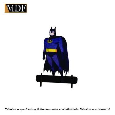 Imagem de Totem de Mesa Personagem 6 Homem Morcego 20cm Displays Aniversário Mdf