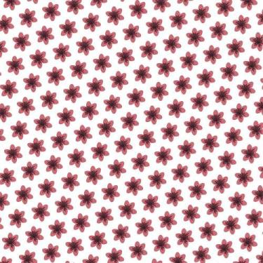 Imagem de Tecido Estampado para Patchwork - Botânica: Lirios Vinho (0,50x1,40) -