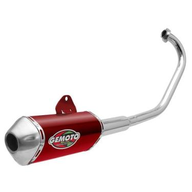 Imagem de Escapamento Escape Gemoto Racing 3 Trioval Suzuki Yes 125 2004 - 2013 