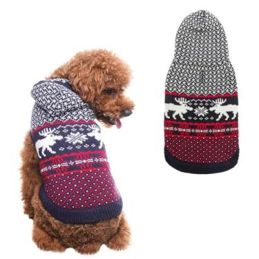 Imagem de SCENEREAL Suéter para cães de tamanho grande para meninas e meninos, pulôver de gola rolê, roupas de inverno, roupas de Natal, moletom para animais de estimação, vestuário de malha para Golden