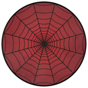 Imagem de Tapete de teia de aranha para quarto de crianças, meninos, redondo, lavável, antiderrapante, tapete circular de 90 m, tapetes de área infantil para quarto, sala de jogos, berçário