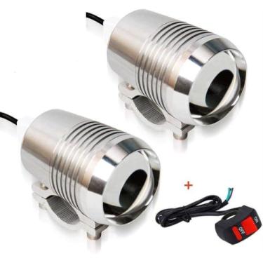 Imagem de TOTMOX 2 peças super brilhantes U2 30 W LED holofote luz de trabalho para condução lâmpada de neblina universal para todos os caminhões ATV motocicleta com 1 interruptor de botão ON/OFF