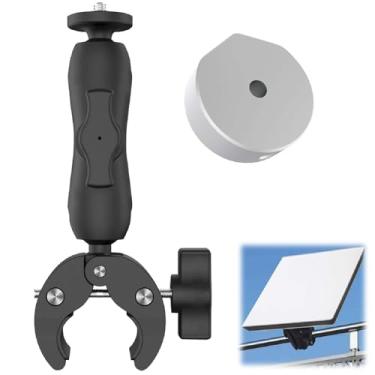 Imagem de Mini Suporte para RV/iate/guarda-corpos, Suporte de Braçadeira Ajustável Mini, Mini Braçadeira Com Adaptador de tripé Starlink, Acessórios (Adaptador